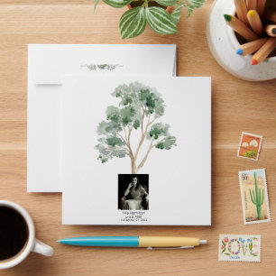 Eucalyptus Tree Memorial Funeral Seed Packet Envelope