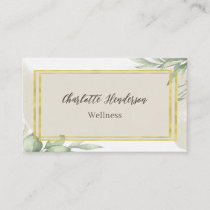 Eucalyptus Watercolor Business Card