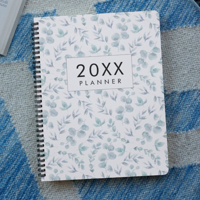 Eucalyptus watercolor weekly and monthly planner (Creator Uploaded)
