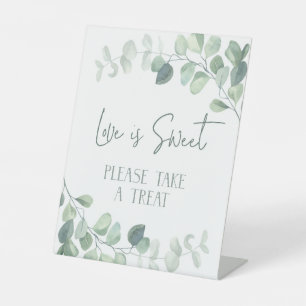 Eucalyptus Wedding Bridal Shower Treat Favour Sign
