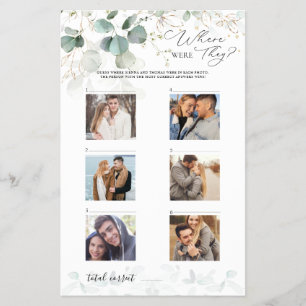 Eucalyptus Wedding Bridal Shower Where Were They Flyer