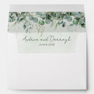 Eucalyptus Wedding Envelopes 1001A