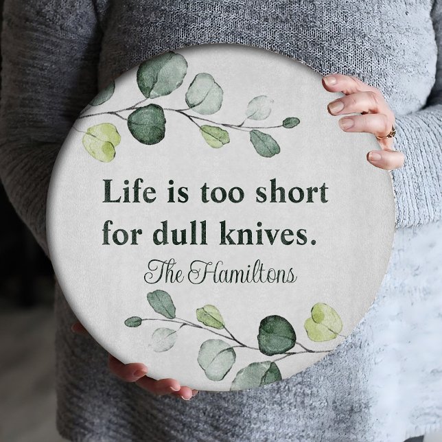 Eucalyptus Wedding, House warming, Newlyweds, Gift Cutting Board (Creator Uploaded)