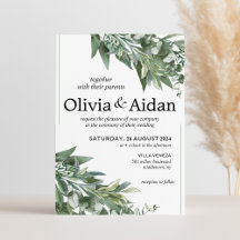 Eucalyptus Wedding Invitation
