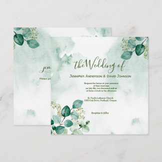 Eucalyptus Wedding Invitation