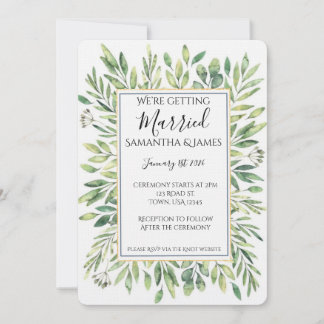 Eucalyptus Wedding Invitation