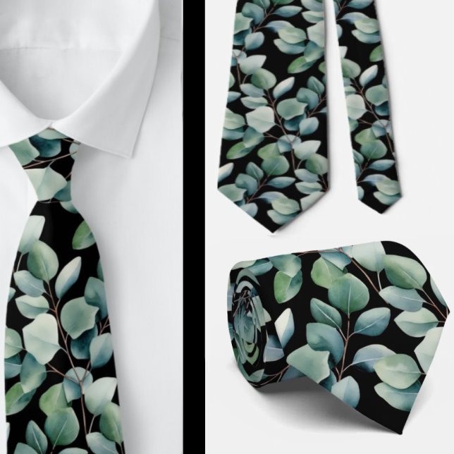 Eucalyptus Wedding Neck Tie (Creator Uploaded)