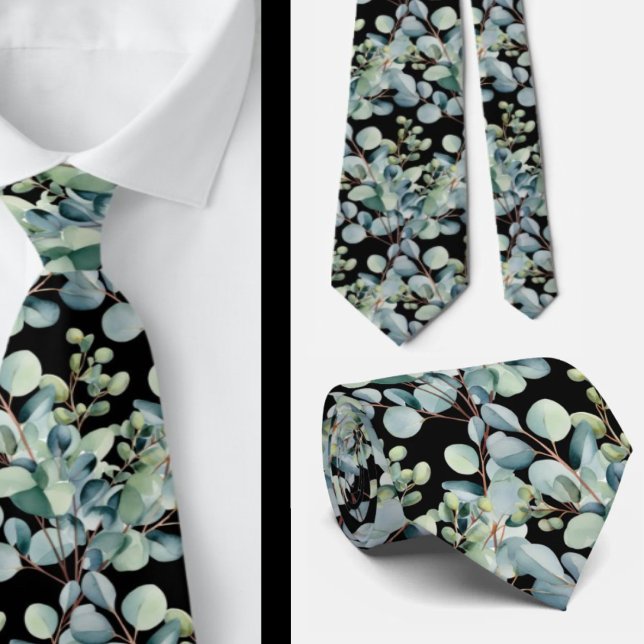 Eucalyptus Wedding Neck Tie (Creator Uploaded)