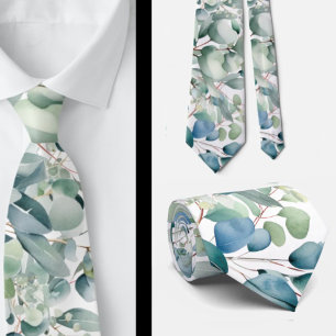 Eucalyptus Wedding Neck Tie