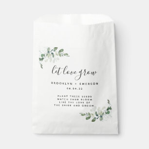 Eucalyptus Wedding Seed Packet Favour Bag
