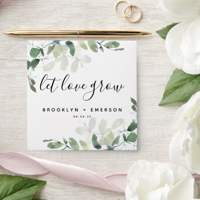 Eucalyptus Wedding Seed Packet Favour Envelope (Wedding)