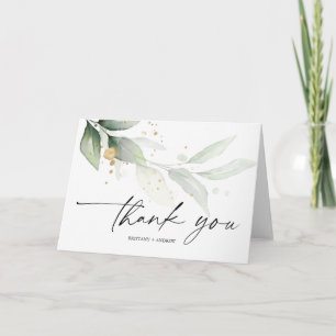 Eucalyptus Wedding Thank You Card Template