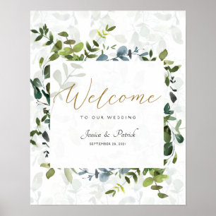 Eucalyptus Wedding Welcome Signs