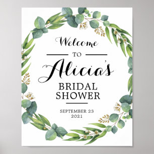 Eucalyptus welcome sign