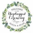 Eucalyptus welcome sign