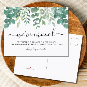 Eucalyptus We've Moved Announcement Postcard