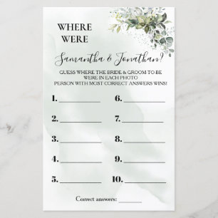 Eucalyptus Where were they shower bilingual game