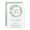 Eucalyptus Wreath Bridal Shower Invitation