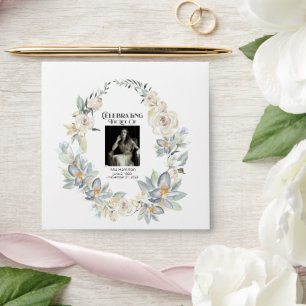 Eucalyptus Wreath Memorial Funeral Seed Packet Envelope