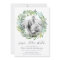 Eucalyptus Wreath Photo Save the Date Card