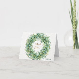 Eucalyptus Wreath Thank You Card