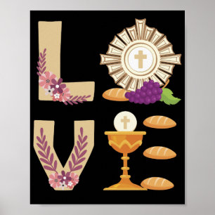 Eucharis Catholic 1st Holy Communion for Girls Poster