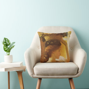 Eucharis - Girl With a Basket of Fruit by Leighton Cushion