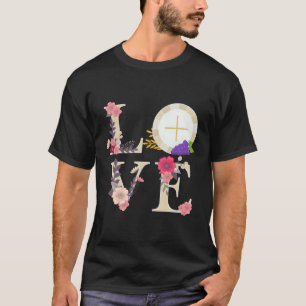 Eucharist Host Catholic 1St Holy Communion For T-Shirt