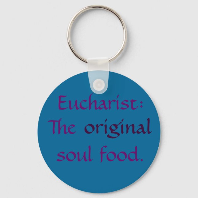 Eucharist: TOSF - Key Chain - Teal/Purple (Front)