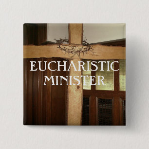 EUCHARISTIC MINISTER 15 CM SQUARE BADGE