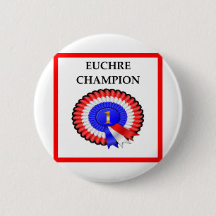EUCHRE 6 CM ROUND BADGE