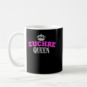 Euchre Card Game Queen Mum  Aunt Hearts Clubs  Coffee Mug