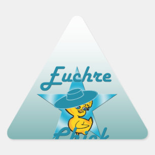 Euchre Chick #7 Triangle Sticker