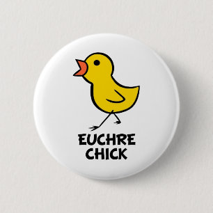Euchre Chick Button