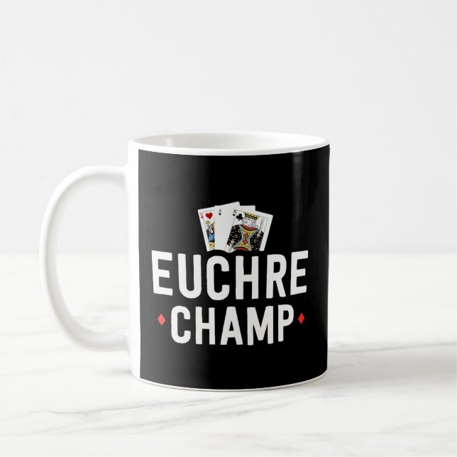 Euchre For Euchre Bustle Player Tournament Coffee Mug (Left)