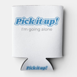 Euchre, Pick It Up! Blue design Can Cooler