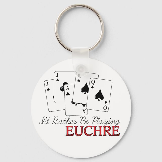 Euchre Playing Key Ring (Front)