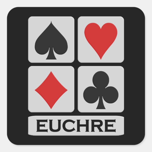 Euchre stickers (Front)