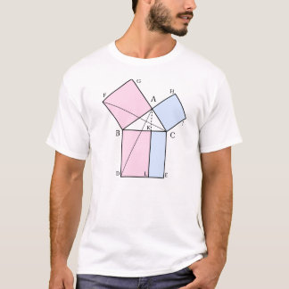 Euclid's proof the the pythagorean theorem T-Shirt