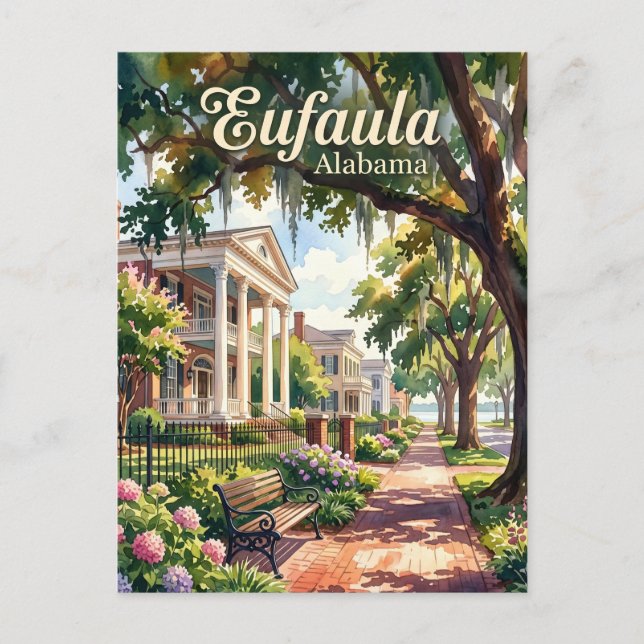 Eufaula USA Postcard (Front)