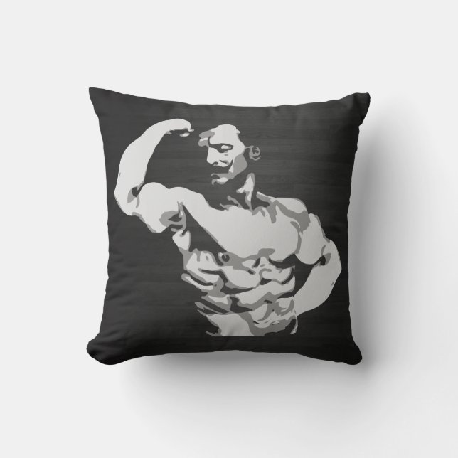 Eugen Sandow Bicep Flex - Bodybuilding Cushion (Front)