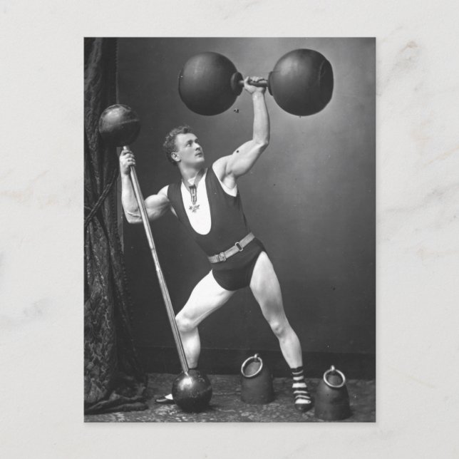 Eugen Sandow Strongman Postcard (Front)