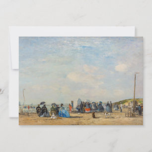Eugene Boudin - Gathering on the Beach Invitation