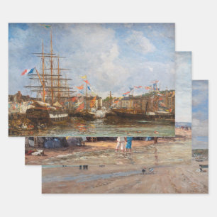 Eugene Boudin - Masterpieces Selection Wrapping Paper Sheet