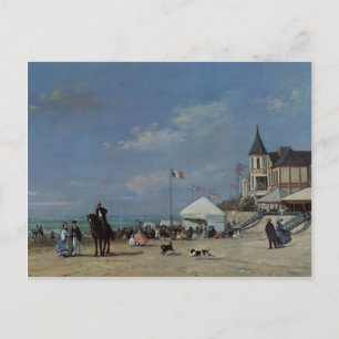 Eugene Boudin- The Beach at Trouville Postcard