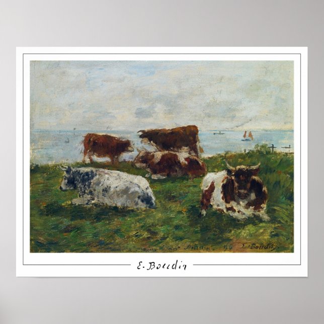 Eugène Boudin Zedign Art Poster #174-2 (Front)