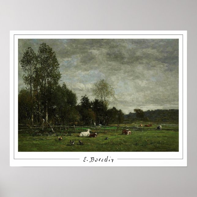 Eugène Boudin Zedign Art Poster #27-2 (Front)