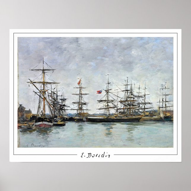 Eugène Boudin Zedign Art Poster #375-2 (Front)
