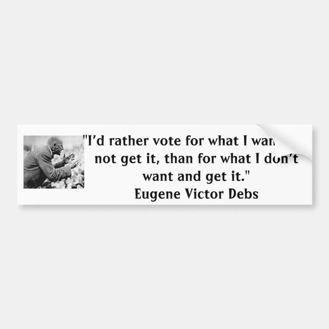 Eugene Debs Election Sticker (Front)