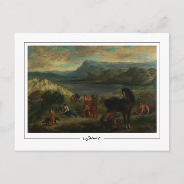 Eugène Delacroix #356 - Fine Art Postcard (Front)